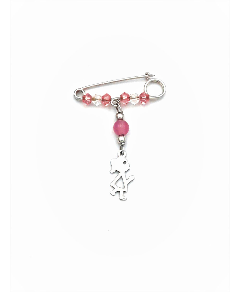 Safety pin for a girl